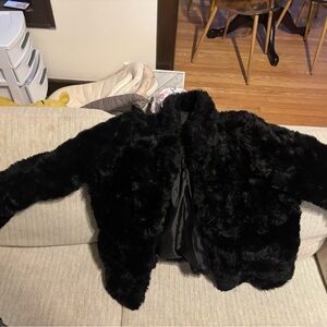 Black Faux Fur Jacket